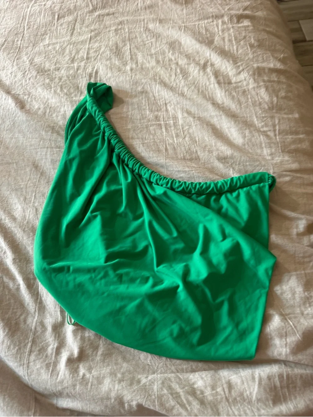 VICI Bahamas One Shoulder Crop Top and matching skirt - Green